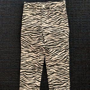 Zara Skinny Zebra Jeans